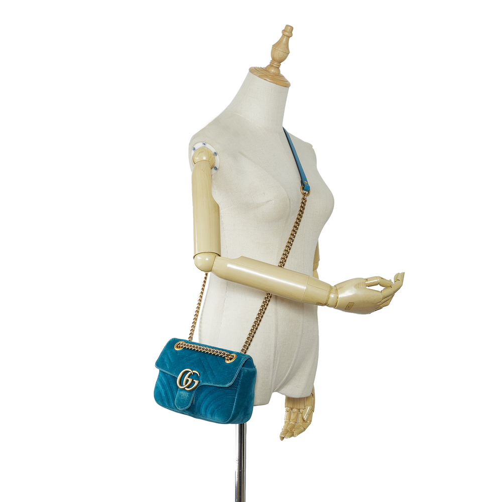 GUCCI Mini GG Marmont Matelasse Crossbody Bag - Picture 9 of 9
